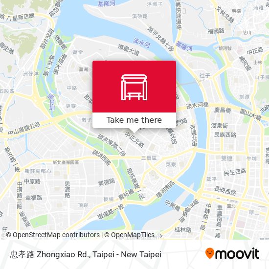 忠孝路 Zhongxiao Rd.地圖