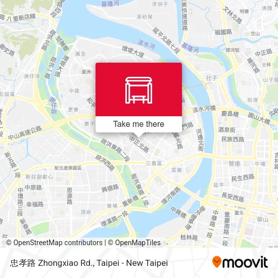 忠孝路 Zhongxiao Rd. map