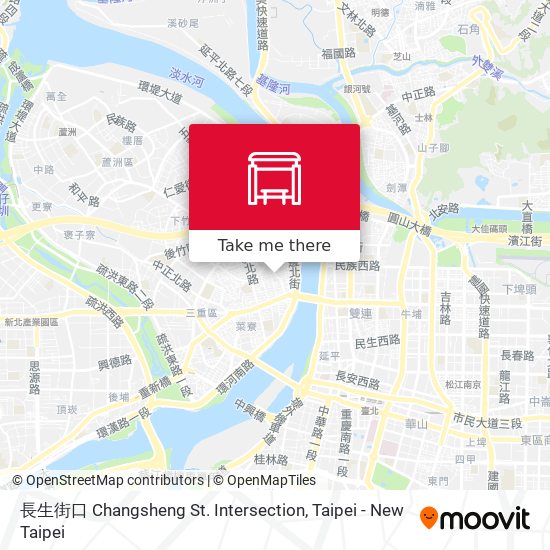 長生街口 Changsheng St. Intersection map