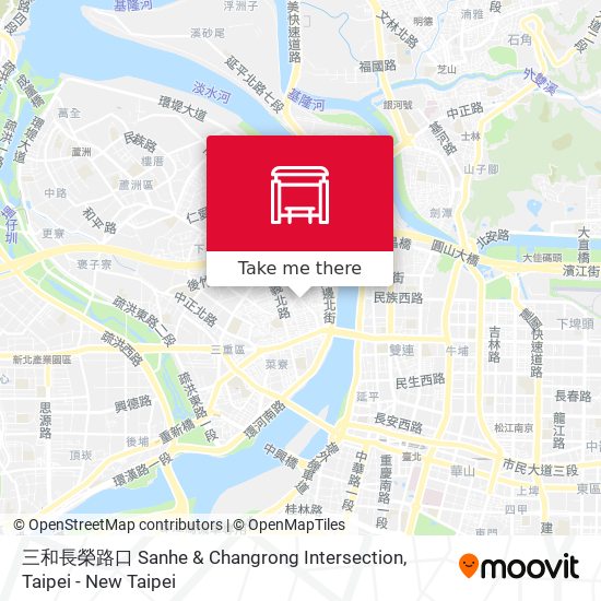 三和長榮路口 Sanhe & Changrong  Intersection map
