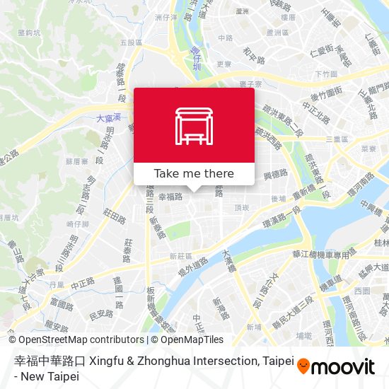 幸福中華路口 Xingfu & Zhonghua Intersection map