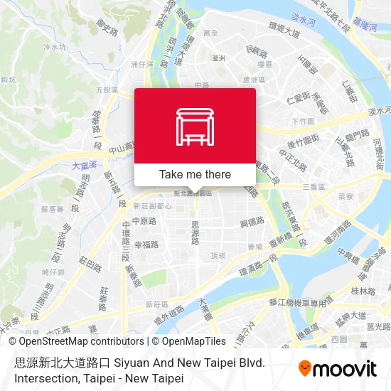 思源新北大道路口 Siyuan And New Taipei Blvd. Intersection地圖