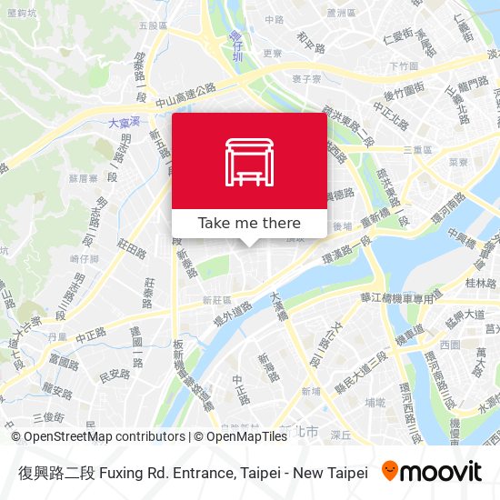 復興路二段 Fuxing Rd. Entrance map