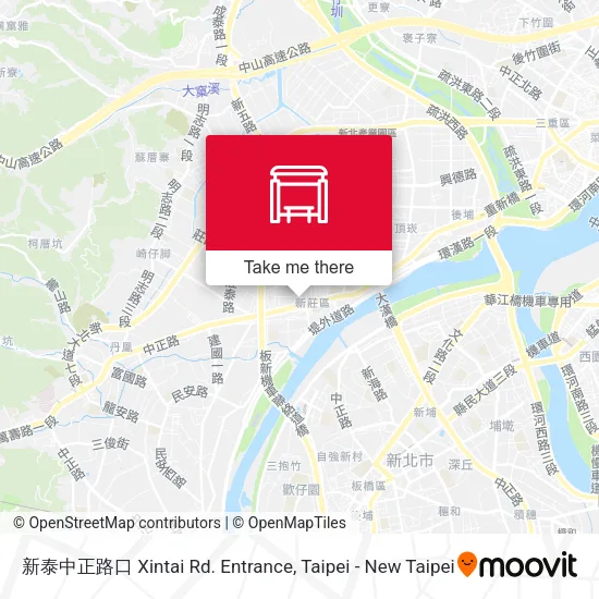 新泰中正路口 Xintai Rd. Entrance map