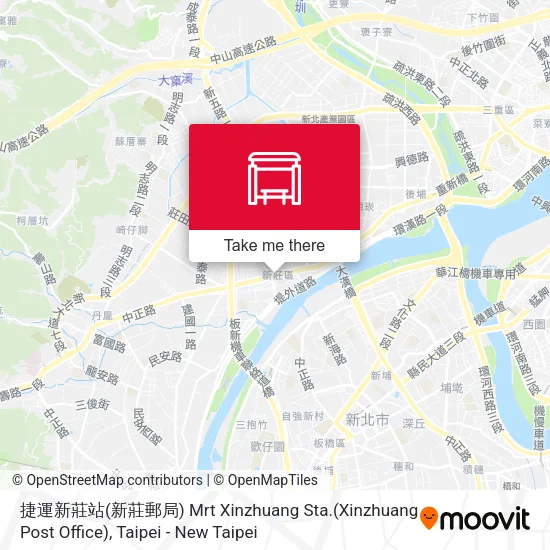 捷運新莊站(新莊郵局) Mrt Xinzhuang Sta.(Xinzhuang Post Office) map