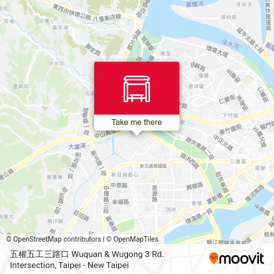 五權五工三路口 Wuquan & Wugong 3 Rd. Intersection map
