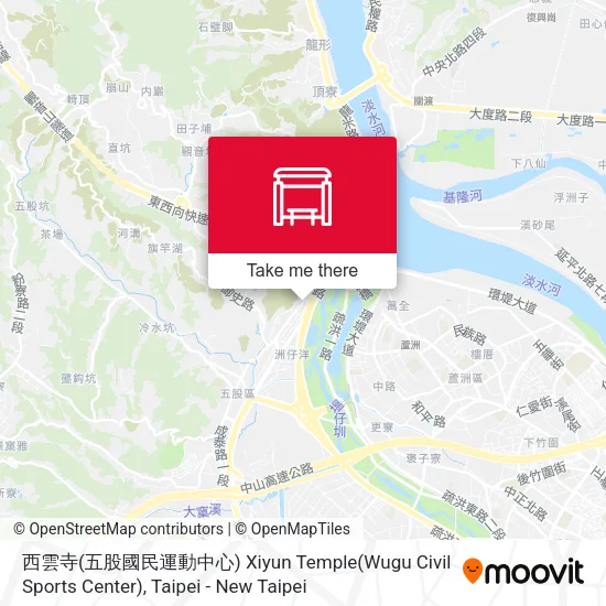 西雲寺(五股國民運動中心) Xiyun Temple(Wugu Civil Sports Center) map