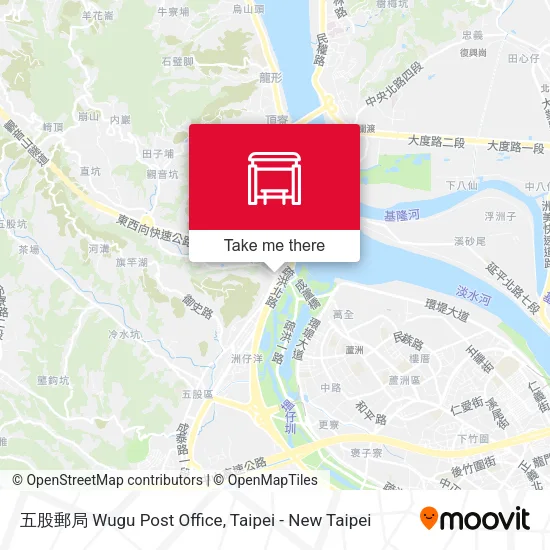 五股郵局 Wugu Post Office map