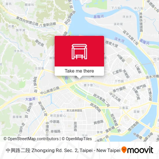 中興路二段 Zhongxing Rd. Sec. 2地圖