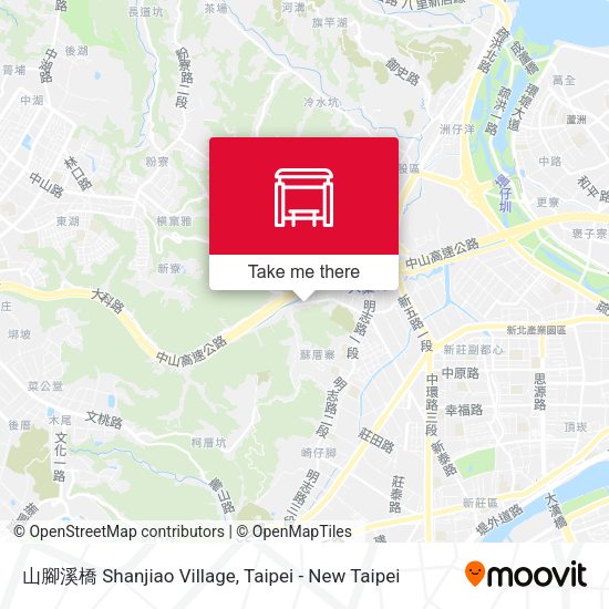 山腳溪橋 Shanjiao Village map