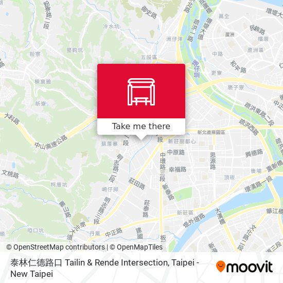 泰林仁德路口 Tailin & Rende Intersection map