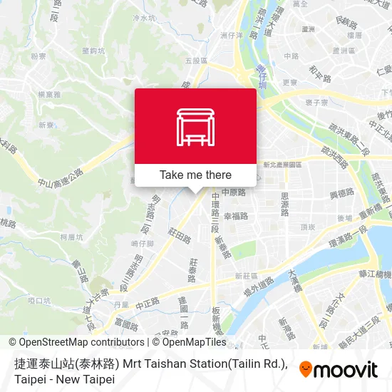 捷運泰山站(泰林路) Mrt Taishan Station(Tailin Rd.) map