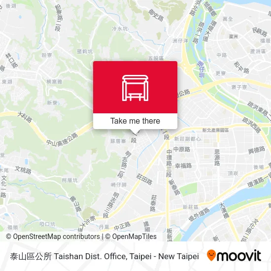 泰山區公所 Taishan Dist. Office map