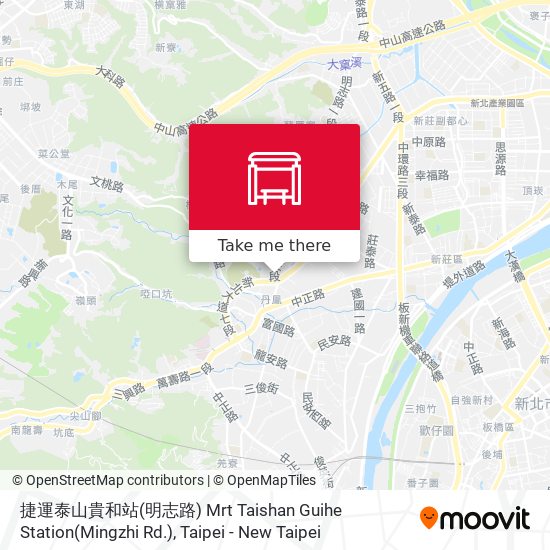 捷運泰山貴和站(明志路) Mrt Taishan Guihe Station(Mingzhi Rd.) map
