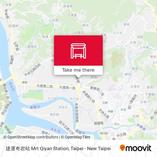 捷運奇岩站 Mrt Qiyan Station地圖