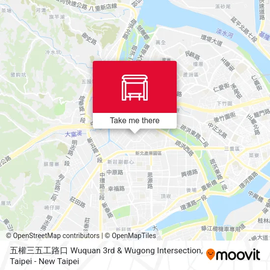 五權三五工路口 Wuquan 3rd & Wugong Intersection map