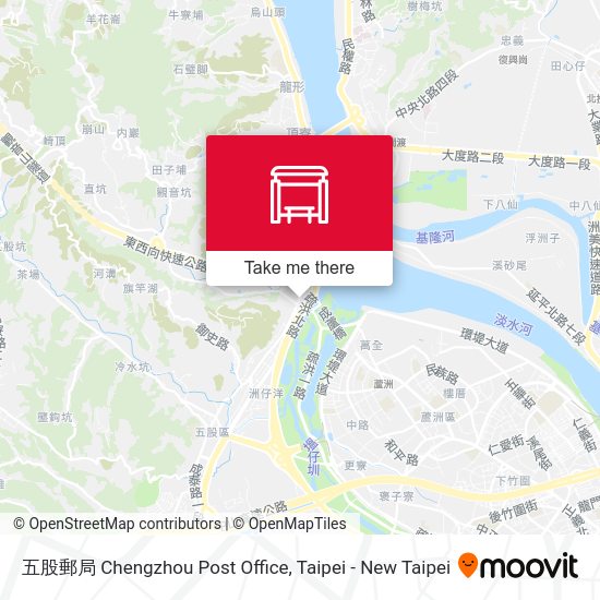 五股郵局 Chengzhou Post Office map