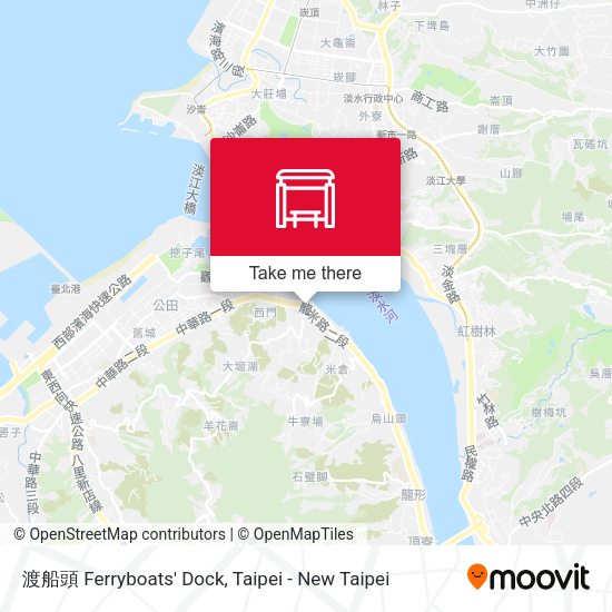 渡船頭 Ferryboats' Dock map