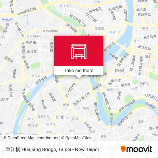 華江橋 Huajiang Bridge map