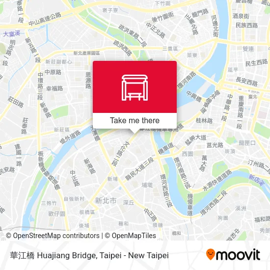 華江橋 Huajiang Bridge map