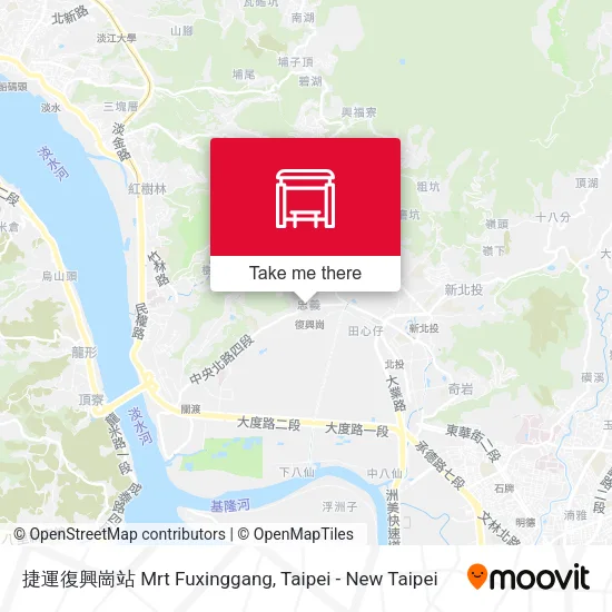 捷運復興崗站 Mrt Fuxinggang地圖