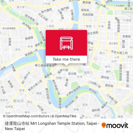 捷運龍山寺站 Mrt Longshan Temple Station map