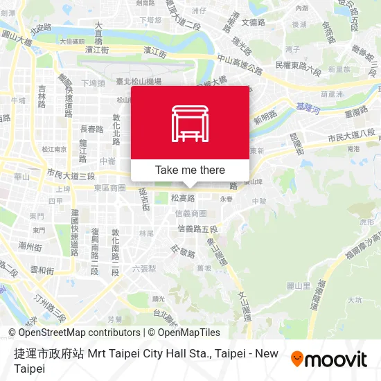 捷運市政府站 Mrt Taipei City Hall Sta.地圖