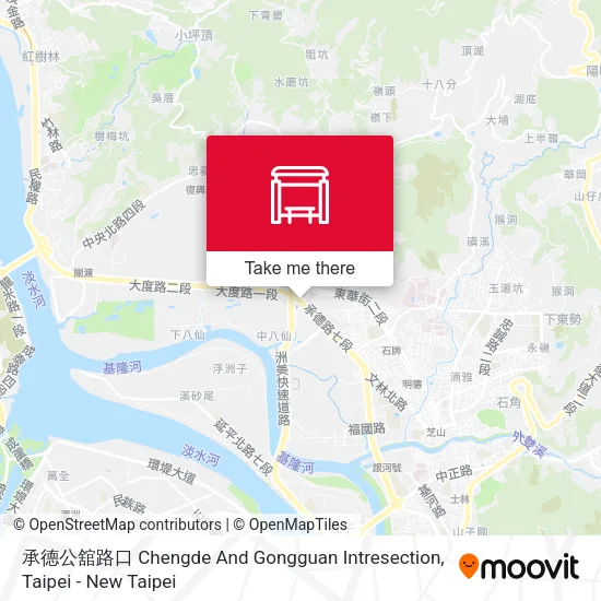 承德公舘路口 Chengde And Gongguan Intresection map