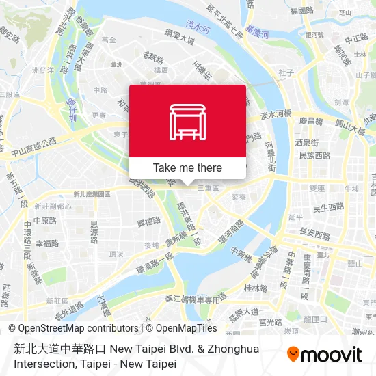 新北大道中華路口 New Taipei Blvd. & Zhonghua Intersection map