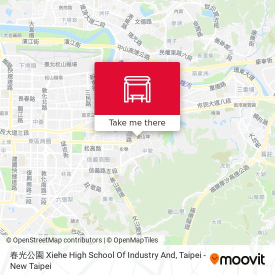 春光公園 Xiehe High School Of Industry And map