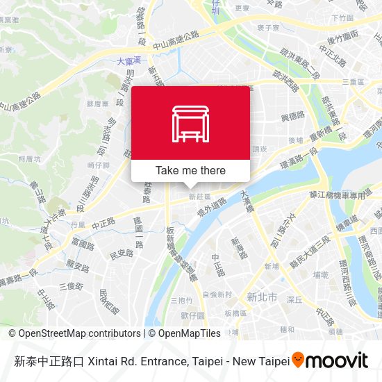 新泰中正路口 Xintai Rd. Entrance map