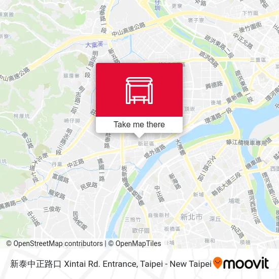 新泰中正路口 Xintai Rd. Entrance map