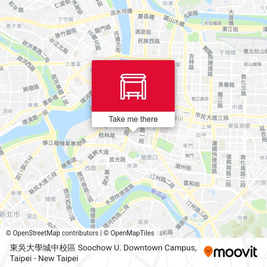 東吳大學城中校區 Soochow U. Downtown Campus地圖