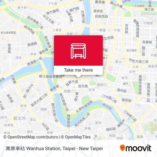 萬華車站 Wanhua Station map