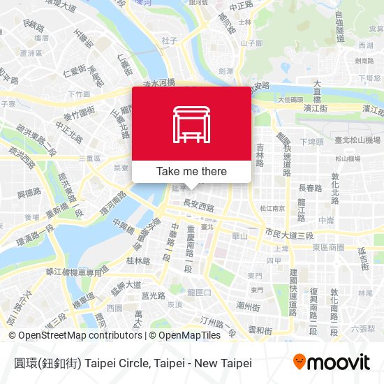 圓環(鈕釦街) Taipei Circle map