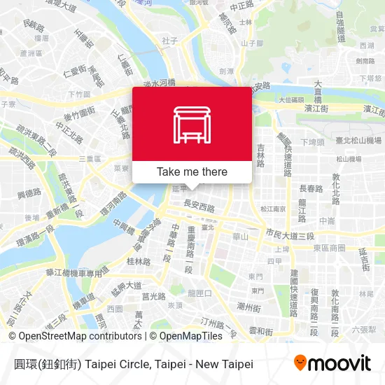 圓環(鈕釦街) Taipei Circle地圖
