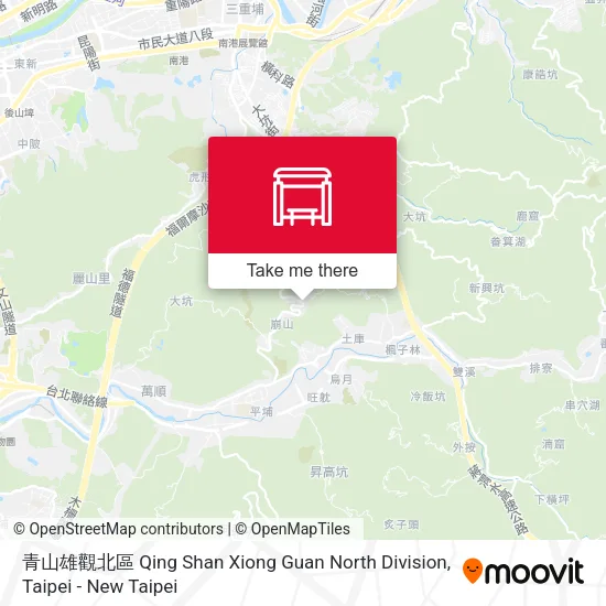 青山雄觀北區 Qing Shan Xiong Guan North Division map