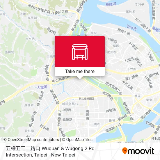 五權五工二路口 Wuquan & Wugong 2 Rd. Intersection map