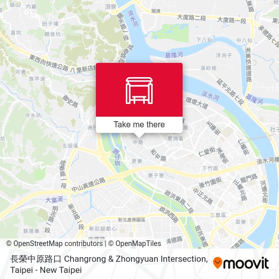 長榮中原路口 Changrong & Zhongyuan Intersection map