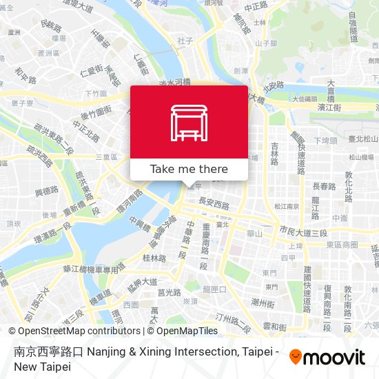 南京西寧路口 Nanjing & Xining Intersection map