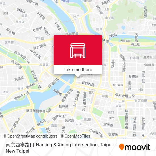 南京西寧路口 Nanjing & Xining Intersection地圖