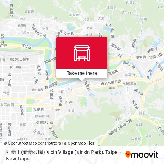西新里(新新公園) Xixin Village (Xinxin Park)地圖