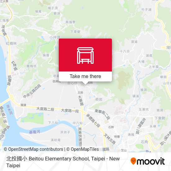 北投國小 Beitou Elementary School map