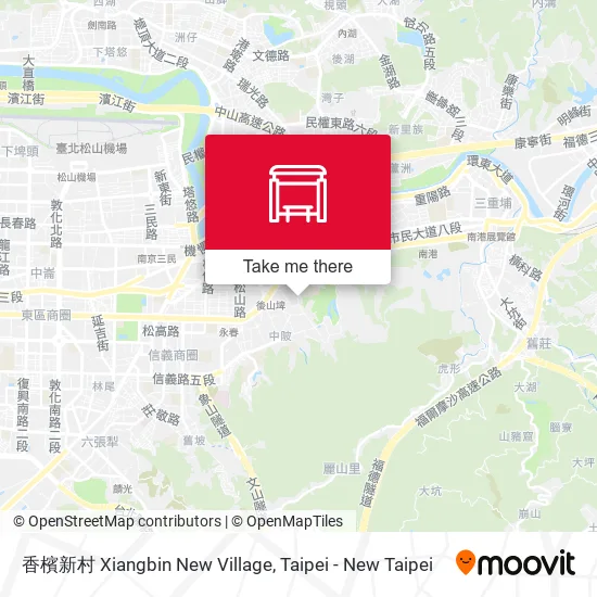 香檳新村 Xiangbin New Village map
