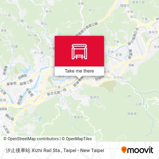 汐止後車站 Xizhi Rail Sta. map