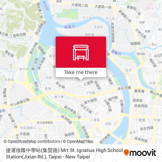 捷運徐匯中學站(集賢路) Mrt St. Ignatius High School Station(Jixian Rd.) map