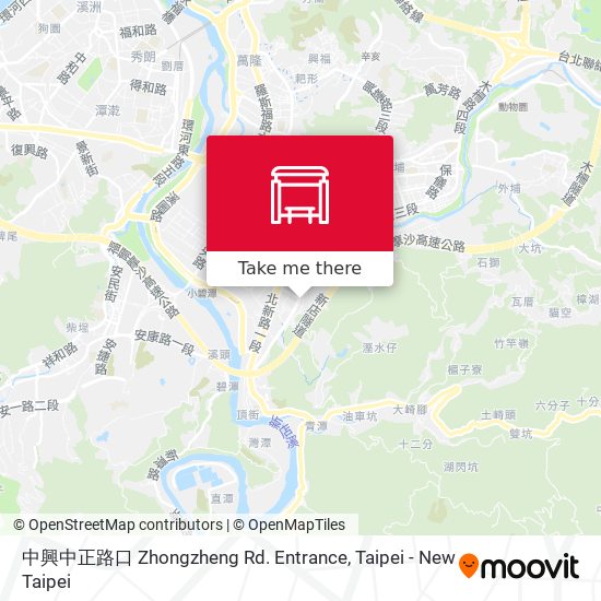 中興中正路口 Zhongzheng Rd. Entrance map