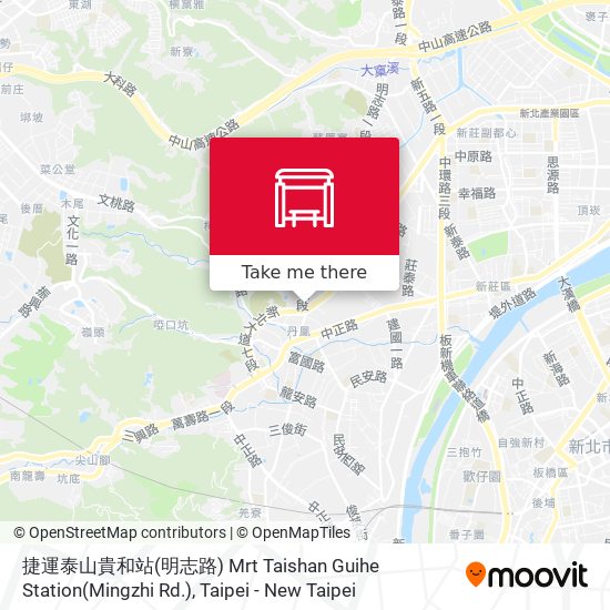 捷運泰山貴和站(明志路) Mrt Taishan Guihe Station(Mingzhi Rd.) map