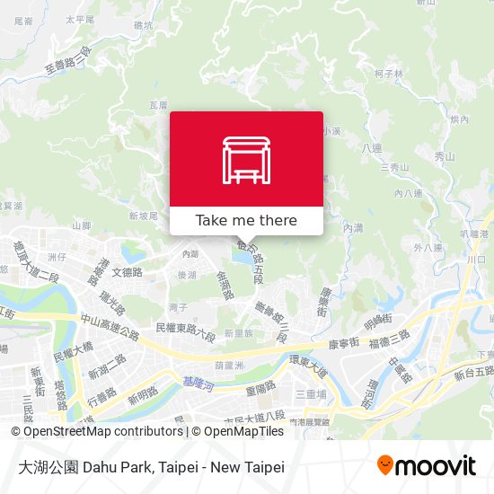 大湖公園 Dahu Park map