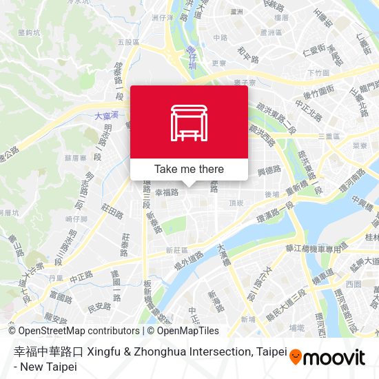 幸福中華路口 Xingfu & Zhonghua Intersection map